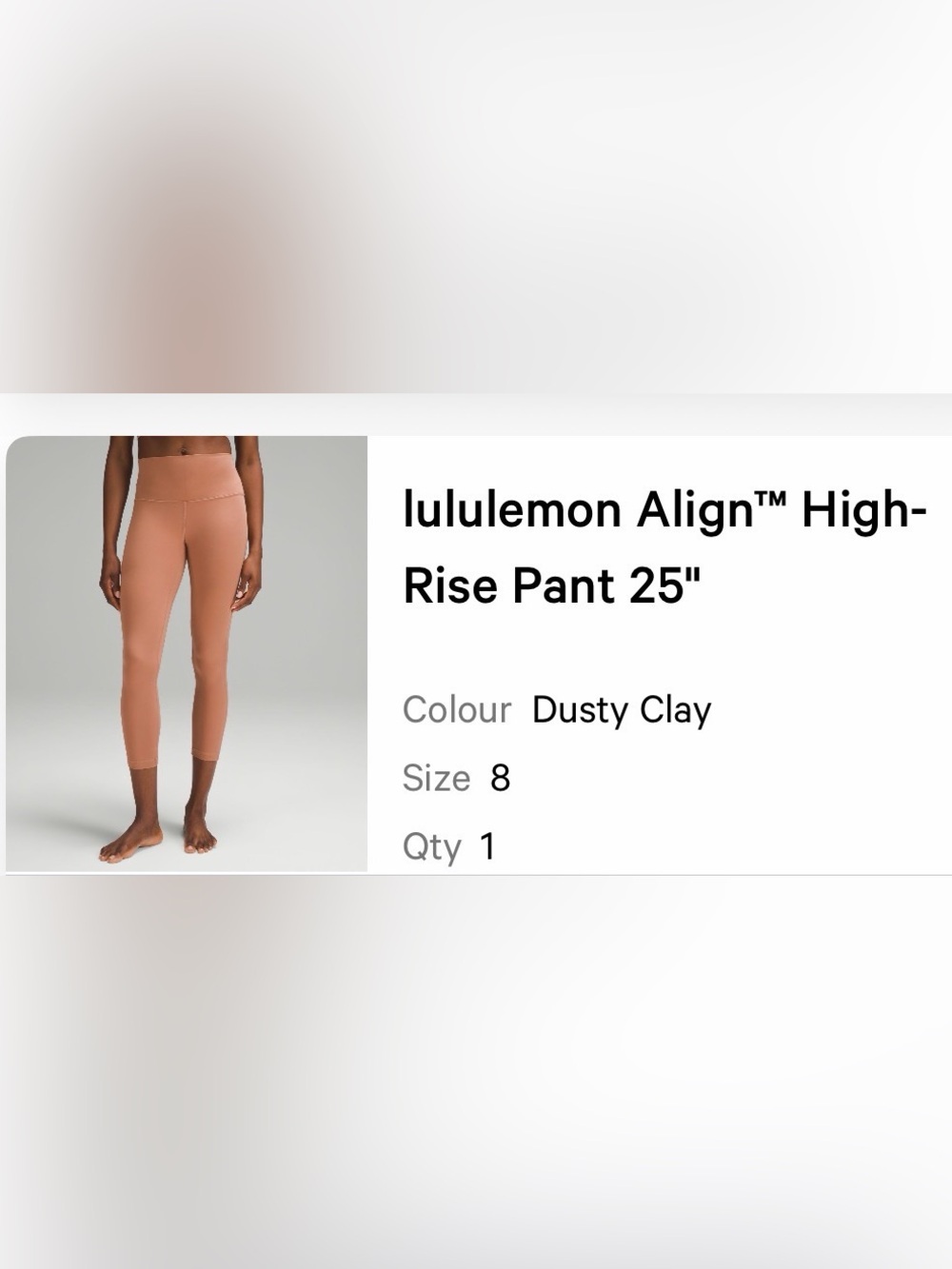 lululemon athletica Women’s Align Leggings in Dusty Clay size 8